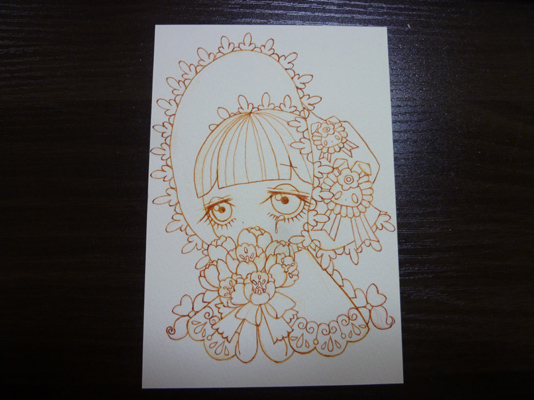 女の子のイラスト下絵 乙姫箱のブログ
